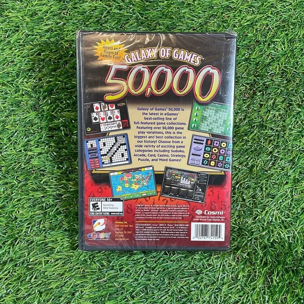 Retro Egames Galaxy of Games 50,000 PC Game Factory Sealed